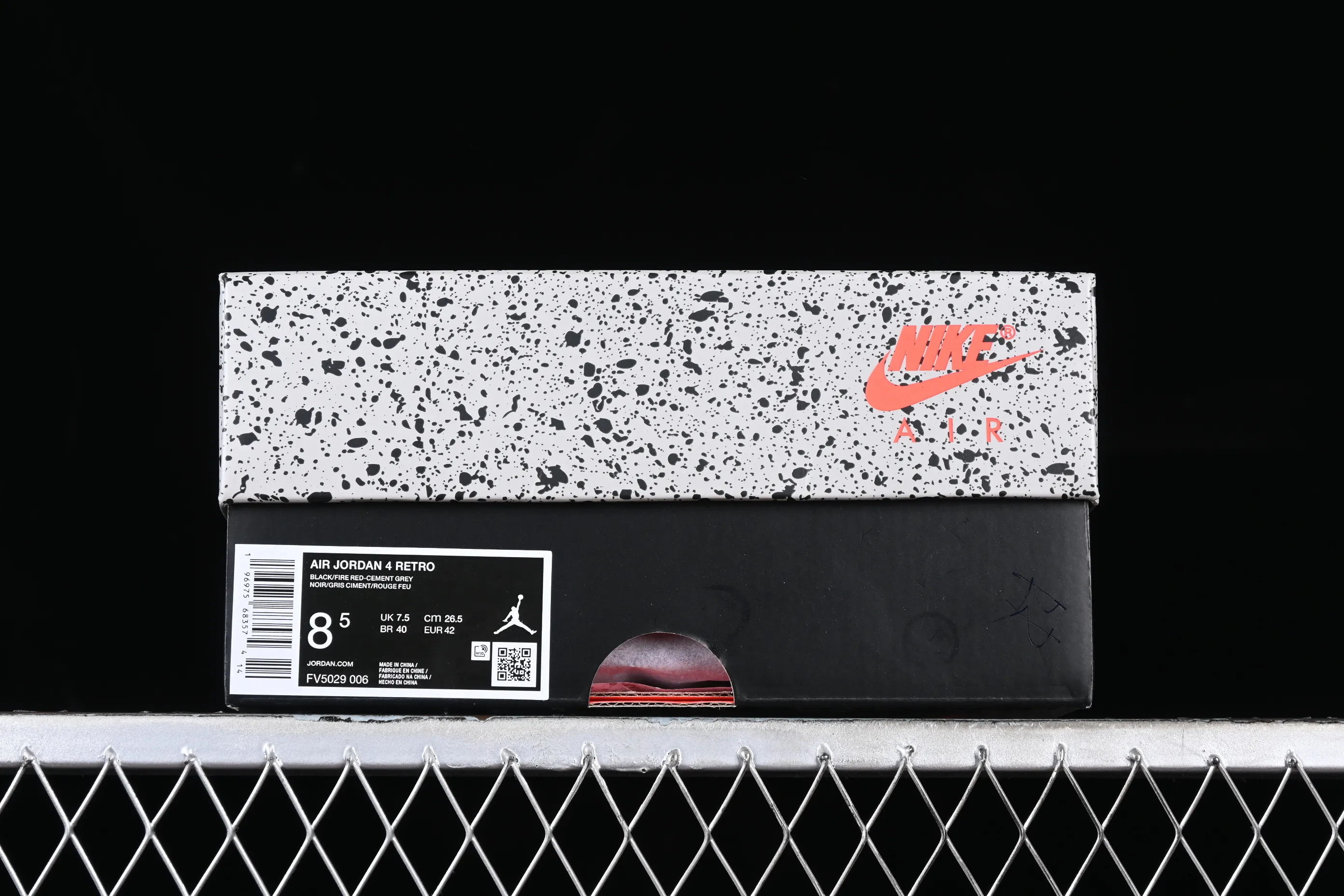 All categories Air Jordan Jordan series basketball shoes Air Jordan 4 LJR version Air Jordan 4 Retro "Bred Reimagined" AJ4 Joe 4 black red FV5029-006